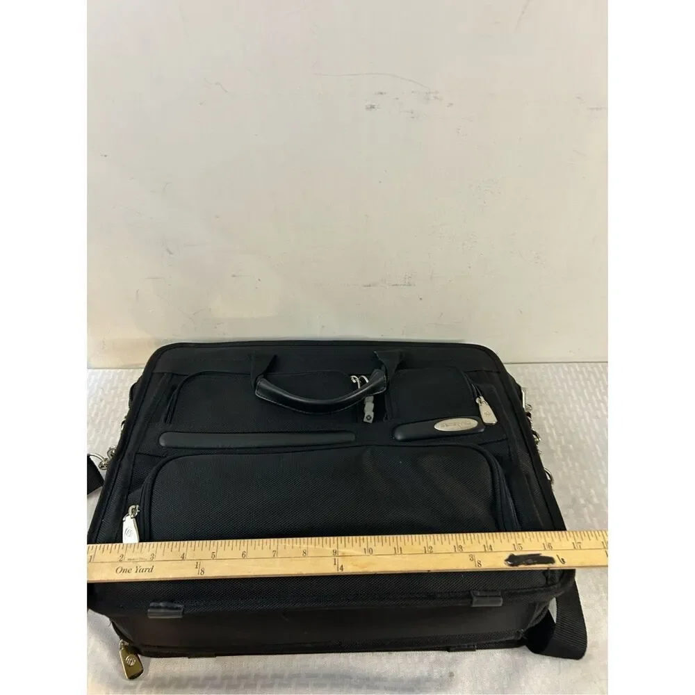 Samsonite laptop bag black padded divided‎ 17x14x5